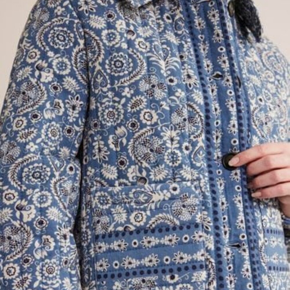 Boden Quilted Printed Jacket